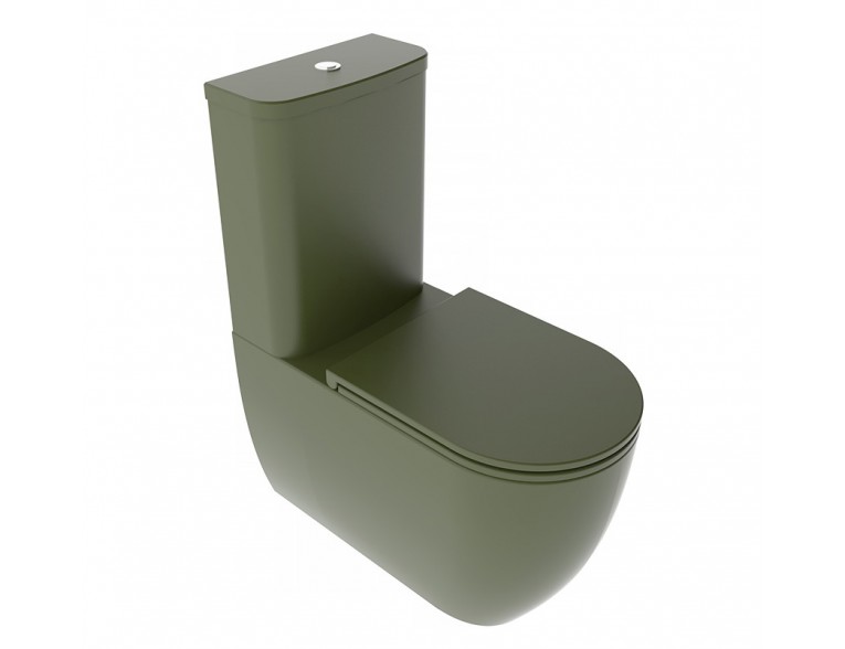 Унітаз моноблок GSG LIKE 69 см Smart Clean Olive (LKMBL026)