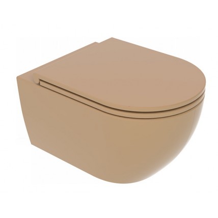 Підвісний унітаз GSG LIKE 52,5 см Smart Clean matt Chestnut (LKWCSO017)