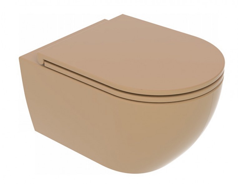 Підвісний унітаз GSG LIKE 52,5 см Smart Clean matt Chestnut (LKWCSO017)