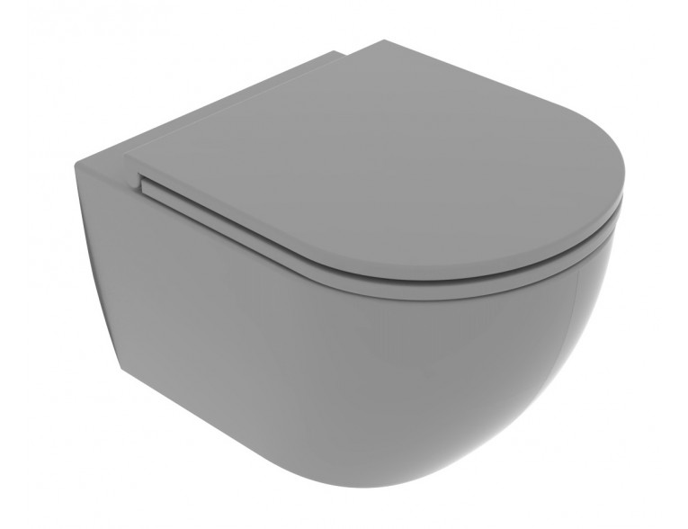 Підвісний унітаз GSG LIKE XXS 48,5 см Smart Clean matt Cement (LKWCSOXXS020)