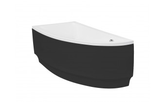Панель для ванни Besco Praktika 140 L Black / Чорна, + кріплення до панелі, екран для ванни (OAP-140-NPC)