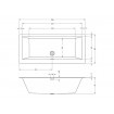 Ванна акрилова Riho Rethink Cubic WALL 180x80 см, пряма, біла матова з функцією Riho FALL (B160002105) Ванна акрилова Riho Rethink Cubic WALL 180x80 см, пряма, біла матова з функцією Riho FALL (B160002105)