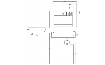 Підвісний умивальник ArtCeram Fuori schema, white (TFL0080100)