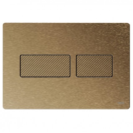 Кнопка зливу подвійна Tece Solid Pus Plate, бронза з алмазною структурою (9240435)