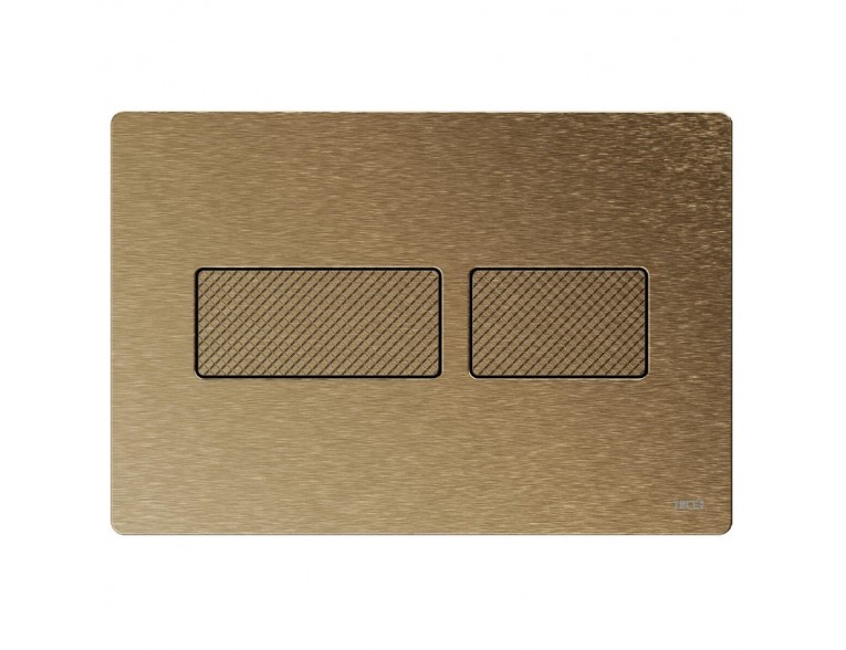 Кнопка зливу подвійна Tece Solid Pus Plate, бронза з алмазною структурою (9240435)
