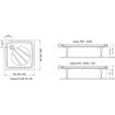 Душовий піддон Ravak Perseus Pro-80 white (XA034401010)