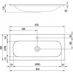 Умивальник Ravak Ring 800 з отвором (XJK01180000)