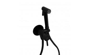 Гігієнічний набір душа Paffoni Tweet Round Mix, black, чорний матовий (ZDUP110NO)