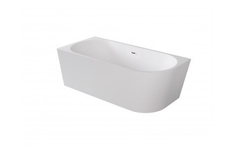 Окремостояча акрилова ванна Besco Zoya 150x75 L з сифоном click / clack, білий (WAS-150-ZLB)