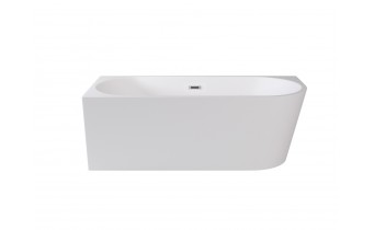 Окремостояча акрилова ванна Besco Zoya 150x75 L з сифоном click / clack, білий (WAS-150-ZLB)