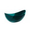 Ванна овальна окремостояча з матеріалу ResiCast Besco Axya Ocean Breeze 180x80x75 см, + сифон Black Matt, Прозора ванна, зелена (WAA-180-OBB)