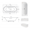 Ванна акрилова Besco Avita Slim 170x75 L, асиметрична, торець бортика 15 мм (WAV-170-NLS) Ванна акрилова Besco Avita Slim 170x75 L, асиметрична, торець бортика 15 мм (WAV-170-NLS)
