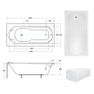 Ванна акрилова Besco Bona 140x70, пряма (WAB-140-PK) Ванна акрилова Besco Bona 140x70, пряма (WAB-140-PK)