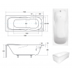 Ванна акрилова Besco Majka Nova 150x70, пряма (WAM-150-PK) Ванна акрилова Besco Majka Nova 150x70, пряма (WAM-150-PK)