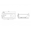 Ванна акрилова Polimat Classic Slim 180x80 + ніжки (00439) Ванна акрилова Polimat Classic Slim 180x80 + ніжки (00439)