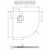 Душовий піддон Riho Basel 451 900х900, чорний глянцевий (DC9816)