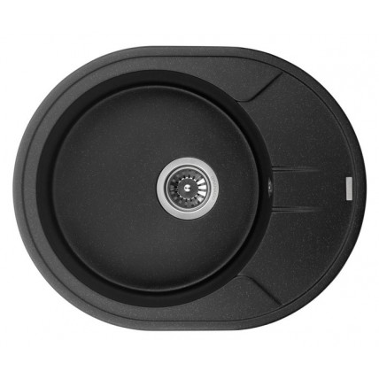 Кухонна мийка Granado Marbella 606x495 мм, black shine (2901)