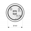 Кругле дзеркало з LED підсвіткою у ванну Elita Sharon Round 60 Gold, 60x60x3 см (168127) Кругле дзеркало з LED підсвіткою у ванну Elita Sharon Round 60 Gold, 60x60x3 см (168127)