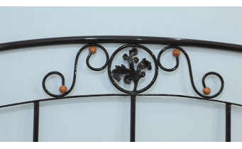Двоспальне ліжко Метал-дизайн Монро 140x200 (MT-D-MN4)