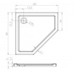 Душовий піддон NEW TRENDY NEW AZURA 80x80x5 см (B-0415) Душовий піддон NEW TRENDY NEW AZURA 80x80x5 см (B-0415)