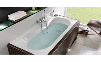 Ванна кварилова Villeroy&Boch Oberon / Оберон 170x70 см, КВАРИЛ + ніжки, фреза для вирізу переливу в комплекті (UBQ177OBE2V-01)