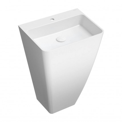 Окремостоячий умивальник Omnires Parma M+ 55x43 см, білий глянцевий (PARMAUWBP)