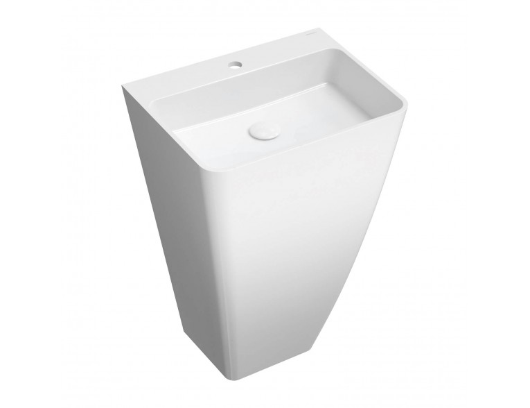 Окремостоячий умивальник Omnires Parma M+ 55x43 см, білий глянцевий (PARMAUWBP)