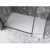 Душовий піддон конгломерат SMC, прямокутний Besco Vexo White UltraSlim 120x80x2,6 см, Білий матовий, із структорованою поверхнею