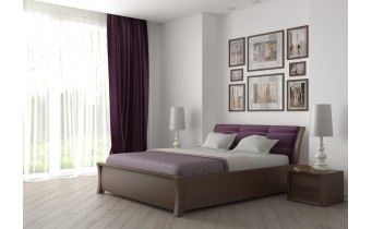 Двоспальне ліжко WoodSoft Ravenna / Равенна 140x200, Вільха (Ravenna140200VIL)