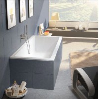 Акрилова ванна Riho Rethink Cubic 170x75, пряма з сифоном click / clack (BR07005)