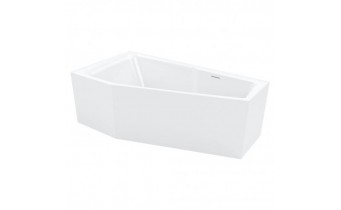 Акрилова ванна Riho Rethink Space Plug & Play 170x90 R, асиметрична з сифоном click / clack + ніжки (BD83005)