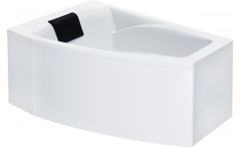 Акрилова ванна Roca Hall 150x100 L см, асиметрична з підголівником + ніжки (A248164000)