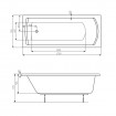 Акрилова ванна Roca Linea XL 170x75 см, пряма + ніжки (A24T050000) Акрилова ванна Roca Linea XL 170x75 см, пряма + ніжки (A24T050000)