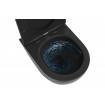 Унітаз безобідковий Mexen Lena Tornado Rimless з сидінням soft-close, Duroplast Slim, Black - Чорний матовий