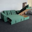 Кутовий розкладний диван ВІКОМеблі Барон / Baron, зелений, кут Г (Viko-Baron6) Кутовий розкладний диван ВІКОМеблі Барон / Baron, зелений, кут Г (Viko-Baron6)