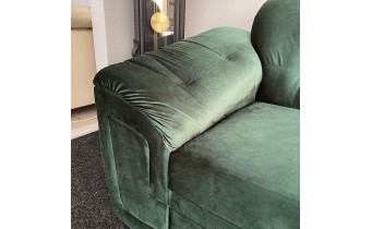Кутовий розкладний диван ВІКОМеблі Барон / Baron, зелений, кут Г (Viko-Baron6)