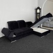 Кутовий розкладний диван ВІКОМеблі Denver / Денвер, кут Г, чорний (Viko-Denver18)
