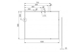 Прямокутне дзеркало у ванну Elita Rama 100/80 Chrom 8 мм, Універсальне, 100x80x2 см (168424)