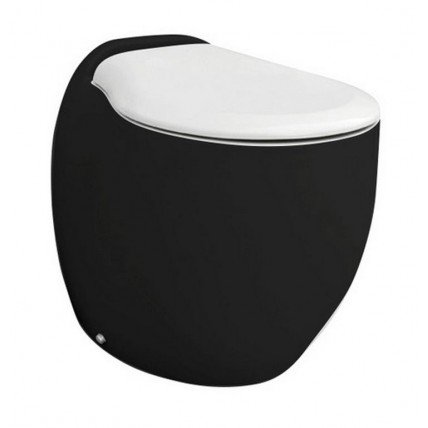 Підлоговий унітаз ArtCeram Blend, black white (BLV0020150)
