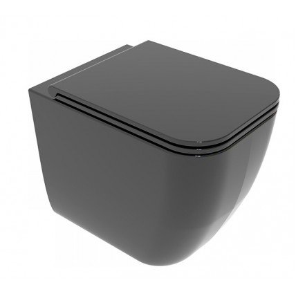 Унітаз підлоговий GSG BRIO 52,5 см Smart Clean glossy Black (BRWC01002)