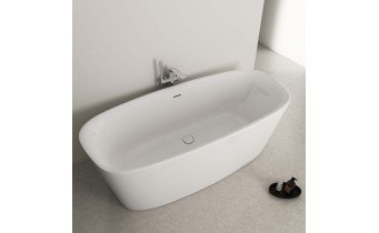 Окремостояча ванна Ideal Standard Dea Duo 180x80 + сифон click-clack, акрилова (E306701)