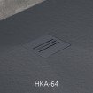Душовий піддон, камяний Radaway Kyntos F 180x80 см, антрацит (HKF18080-64) Душовий піддон, камяний Radaway Kyntos F 180x80 см, антрацит (HKF18080-64)