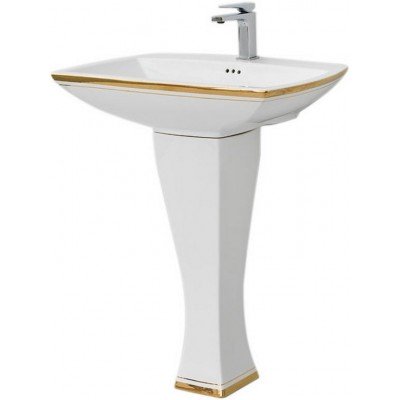 Підвісний умивальник ArtCeram Jazz, gold stripes (JZL0040111) Підвісний умивальник ArtCeram Jazz, gold stripes (JZL0040111)