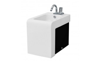 Підлогове біде ArtCeram La Fontana, black white (LFB0040150)