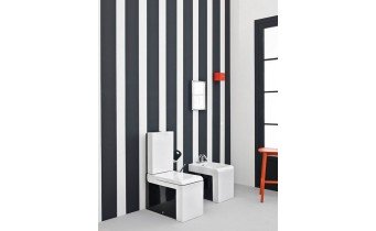 Підлогове біде ArtCeram La Fontana, black white (LFB0040150)