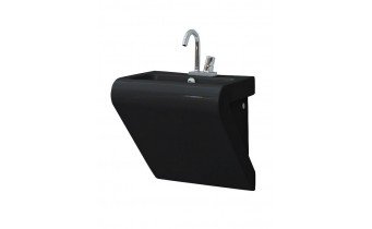 Підвісний умивальник ArtCeram La Fontana, glossy black (LFL0020300) Підвісний умивальник ArtCeram La Fontana, glossy black (LFL0020300)