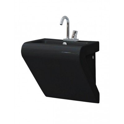 Підвісний умивальник ArtCeram La Fontana, glossy black (LFL0020300) Підвісний умивальник ArtCeram La Fontana, glossy black (LFL0020300)