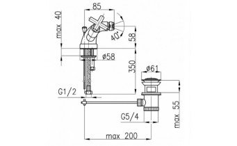 Змішувач для біде Armatura Symetric (347-014-00)