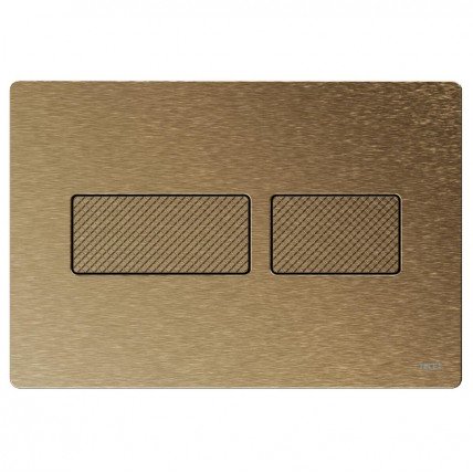 Кнопка зливу подвійна Tece Solid Pus Plate, бронза з алмазною структурою (9240435)