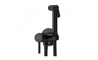 Гігієнічний набір душа Paffoni Tweet Round Mix, black, чорний матовий (ZDUP110NO)